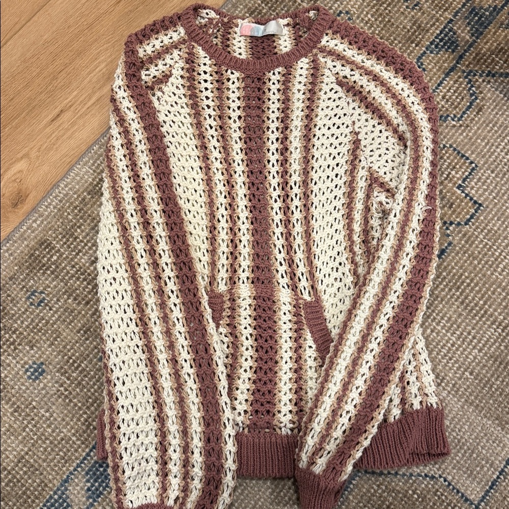 Free People Dayton Open Knit Sweater - XL - Picture 3 of 3